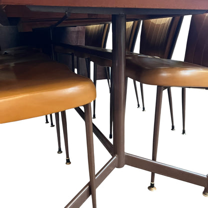 Kendall Mid-Century Extendable Dining Table & 10 Chairs