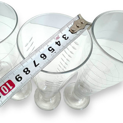 Tall Cocktail Glass Multi pattern set of 4