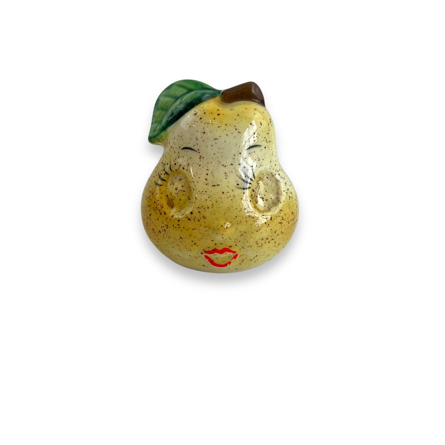 Pear face salt shaker
