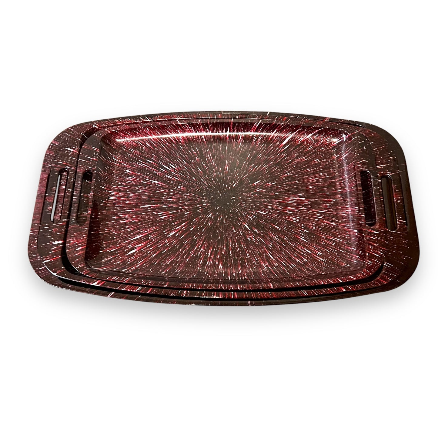 Maruser Lacquer Ware Tray Set of 3 - Made in Japan