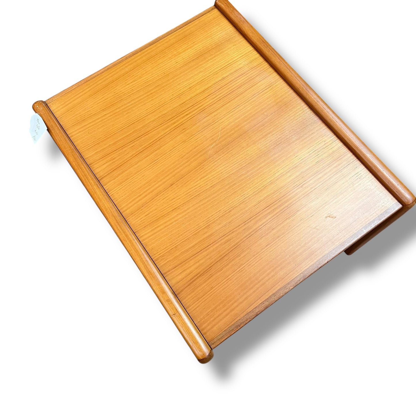 Teak Side Table with Sculpted Edges