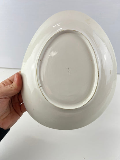 Hand-Painted Modernist Fish Ceramic Dish