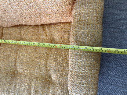 Mustard Yellow Bouclé Two-Seater Lounge