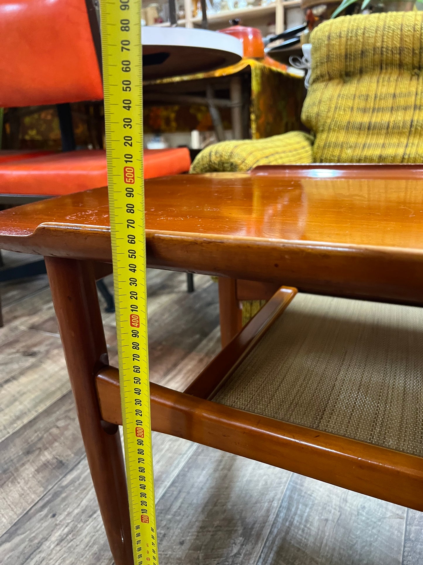 Burgess Mid-Century Coffee Table with Lower Shelf