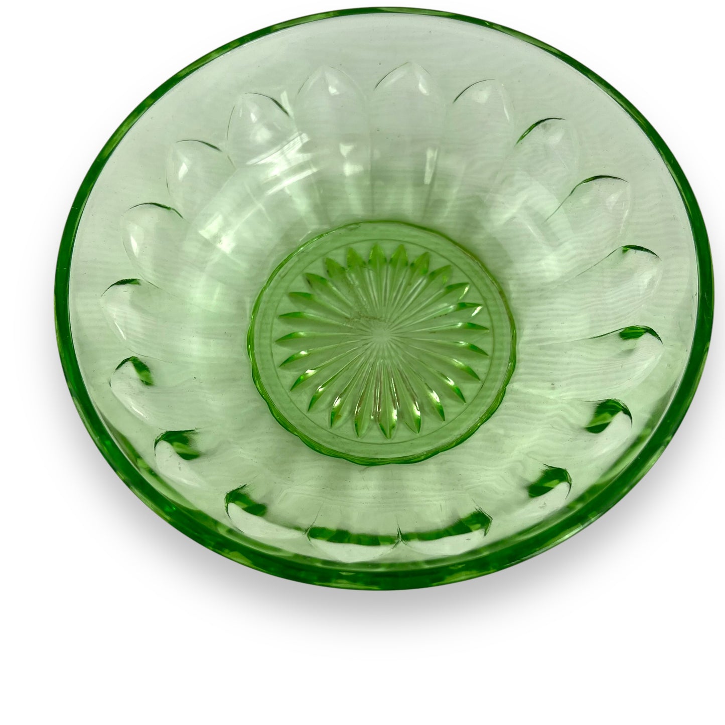 Green Glass Bowl