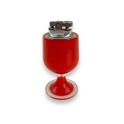 Red Lucite Table Lighter