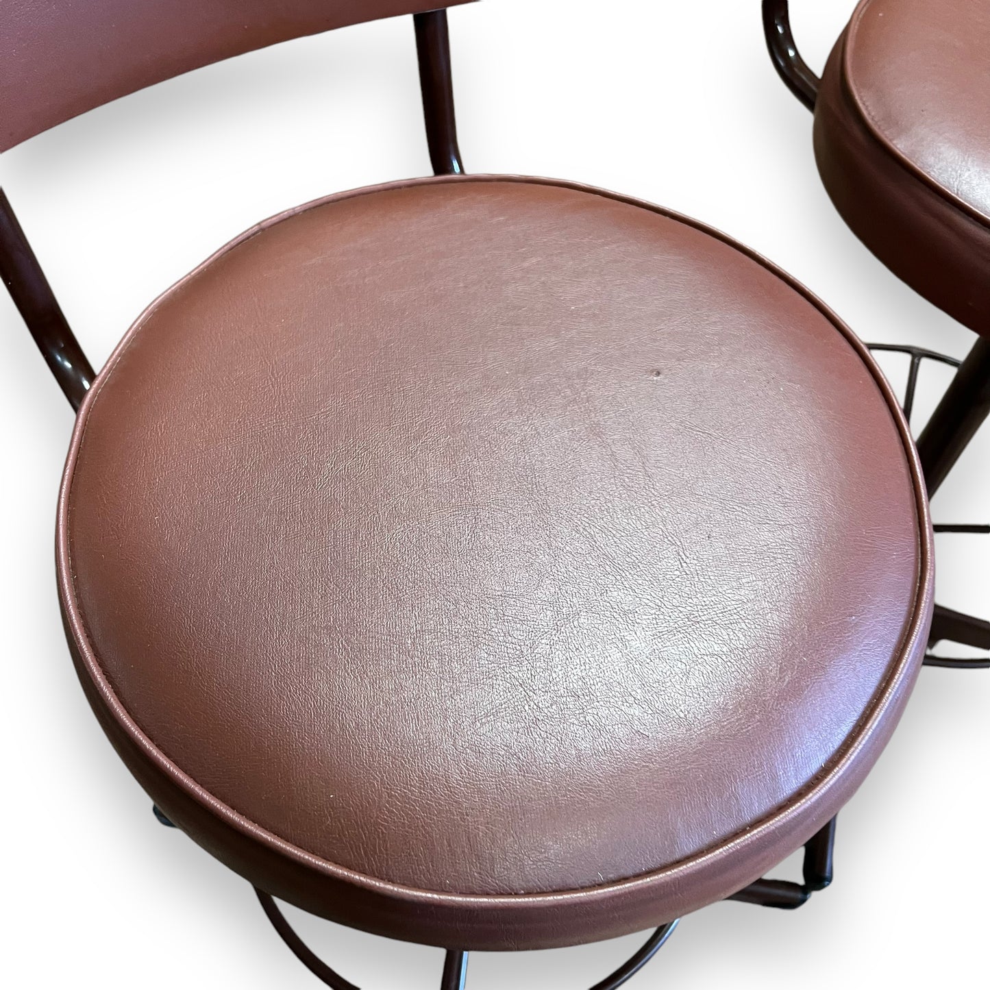 Brown Swivel Barstool set of 2