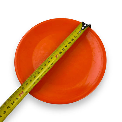 Orange Plastic Melamine Plate Set of 2