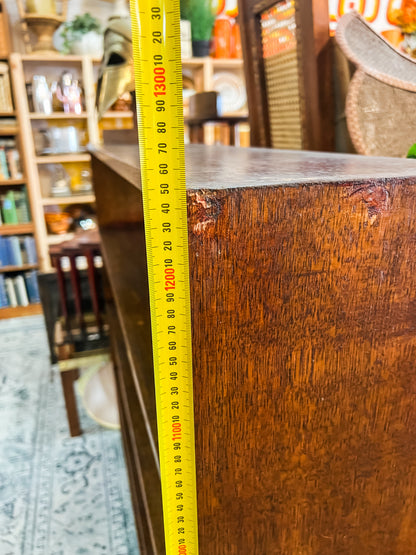 Solid Timber Bookcase / Open Bookshelf – Rustic Hardwood