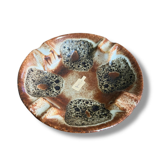 West German Scheurich Lava Glaze Ashtray – 402/14