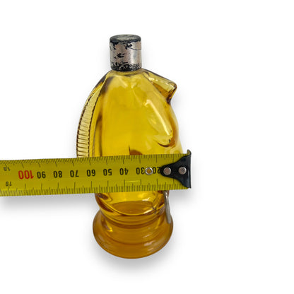 Avon Horse Head Afterhsave Amber Glass Bottle