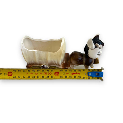 Donkey with Cart Small Plant Pot