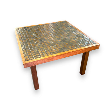 Mid-Century Mosaic Tile square coffee Table