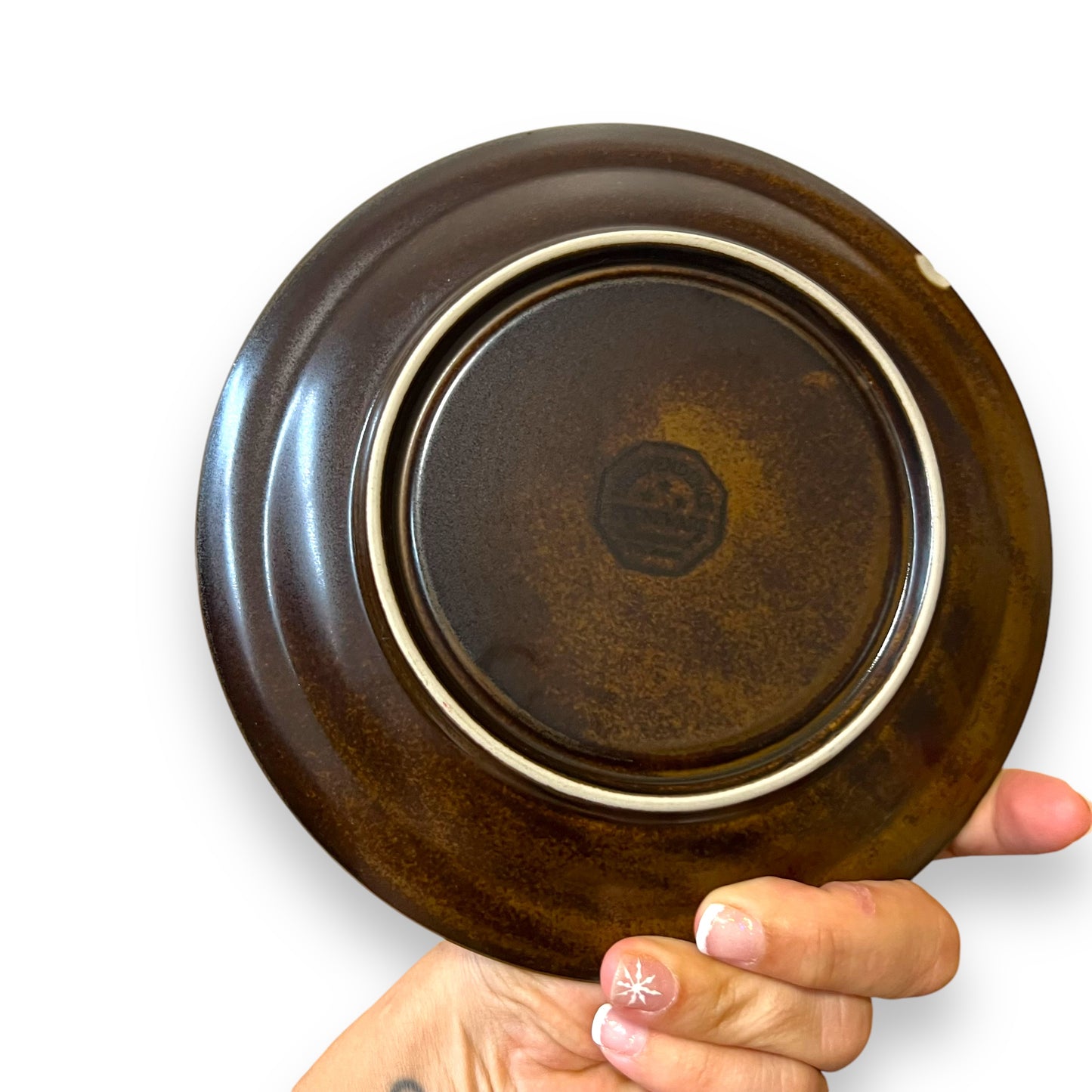 Brown Stoneware Plate
