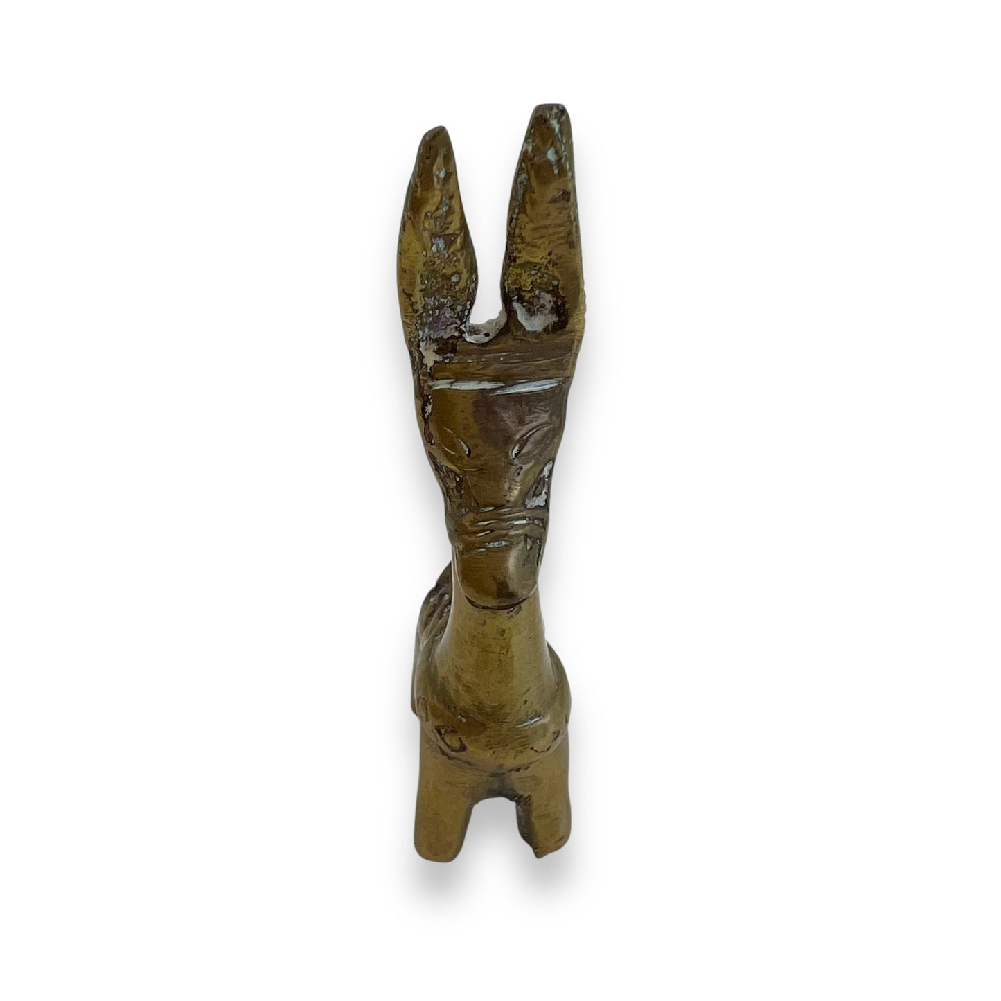 Small brass donkey