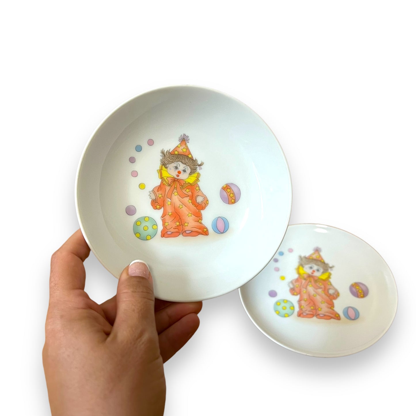 Clown Bowl and Plate Set - Made in Japan