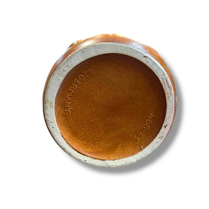 West German Scheurich 488-45 Vase — Mid-Century, Caramel Brown