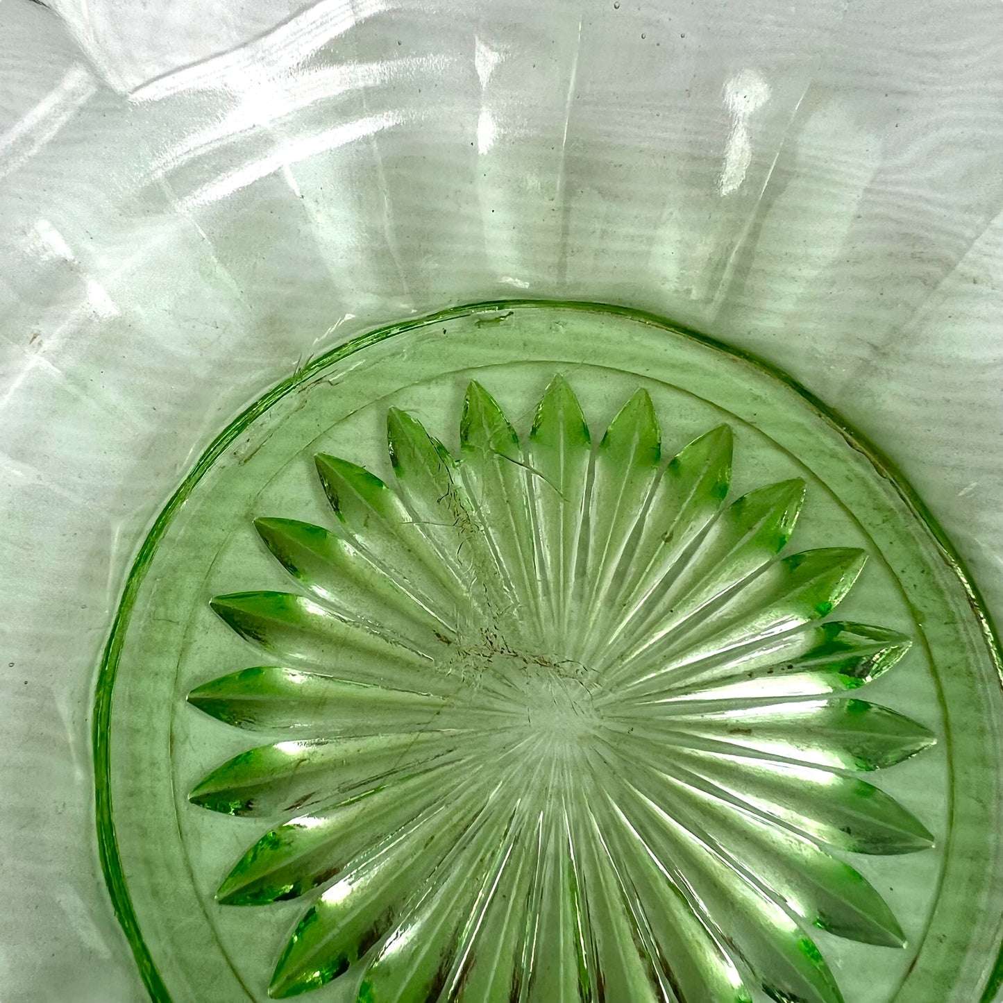 Green Glass Bowl