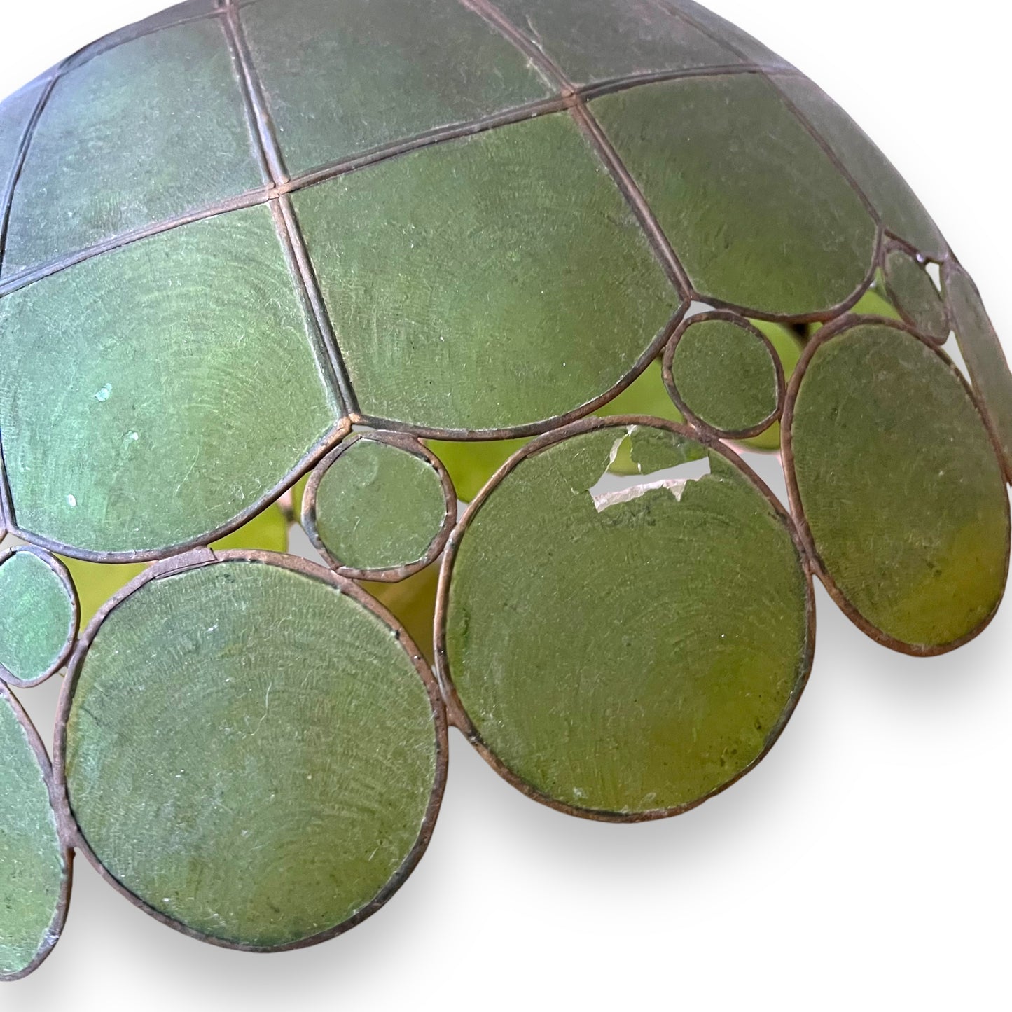 Green Capiz Shell Pendant Light Shade