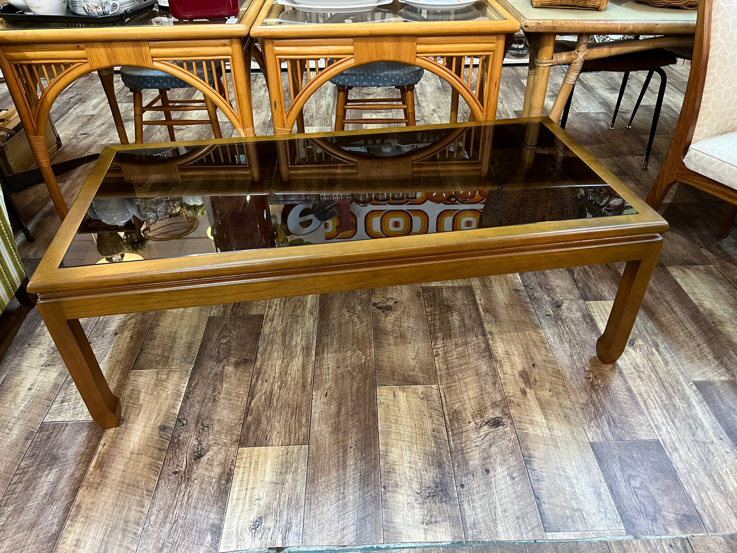 Parker Furniture Smoked Glass Coffee Table