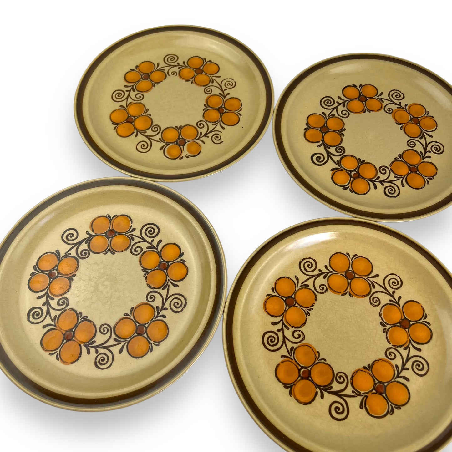 Set of 6 Three Castles Stone “Grenada” dinner plates