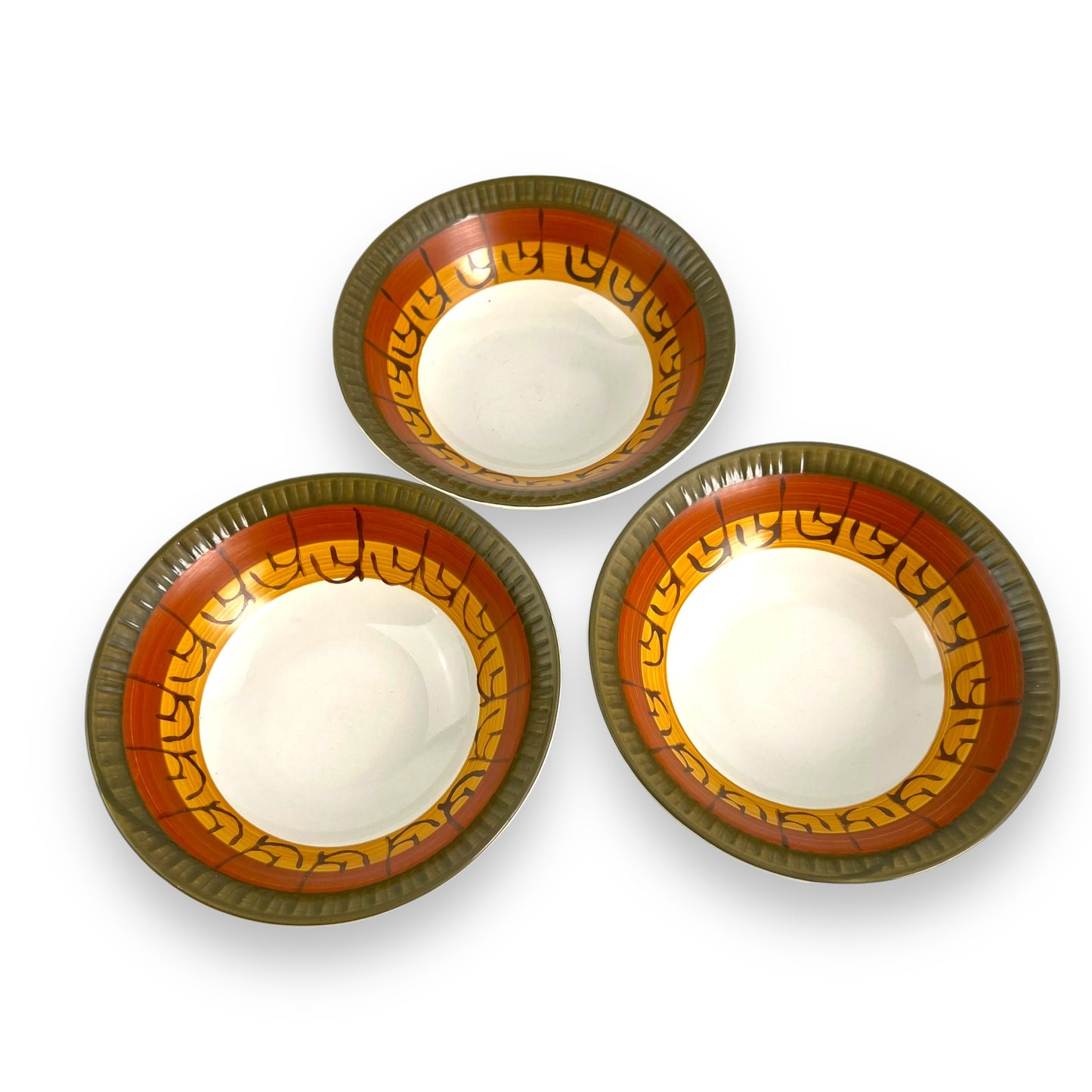 Casual Ceram “Galaxy” pattern stoneware bowl set of 3