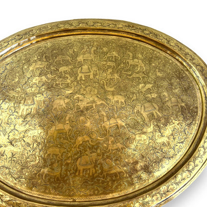 XL Brass Serving platter tray