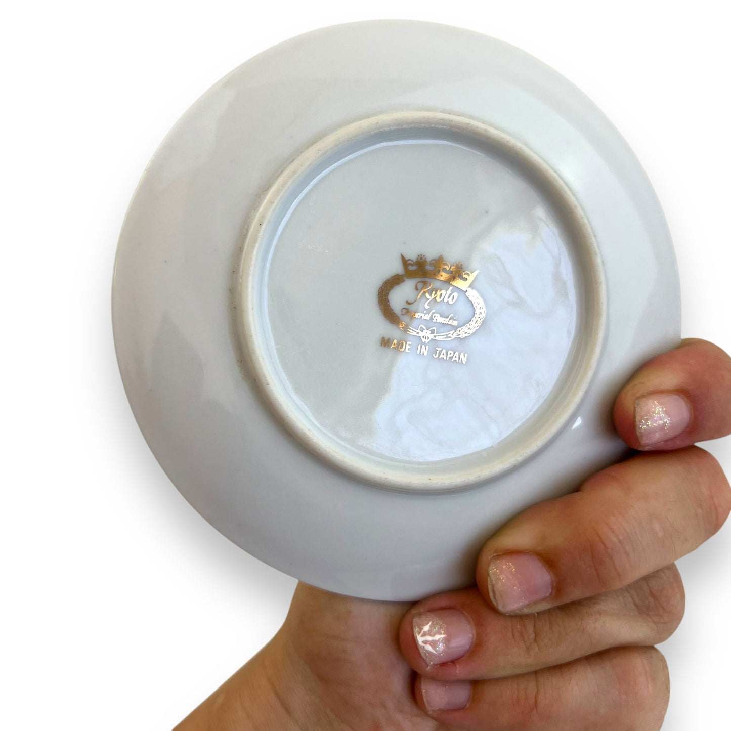 Flower trinket dish made in Japan