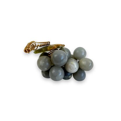 Jade Grape Cluster Pendant with Wire-Wrapped Detailing