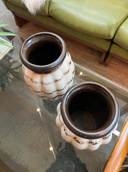 Pair Scheurich West German Pottery Vases 292-54