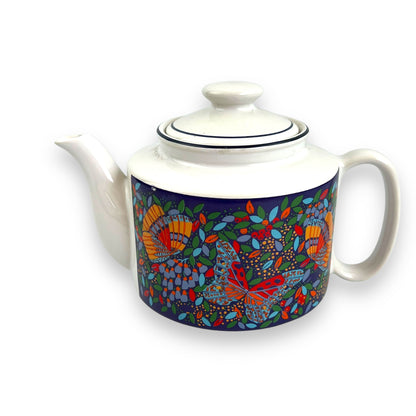 Multi Colour Butterfly Teapot