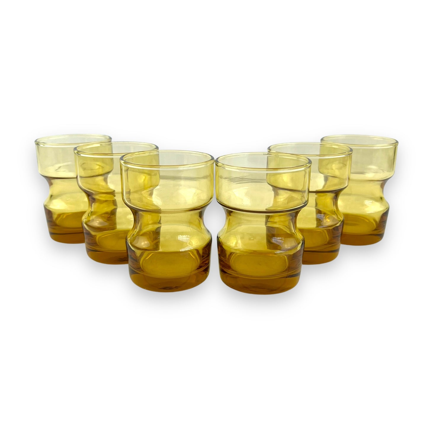 Kaaru Amber Glass Set - 8.5cm tall