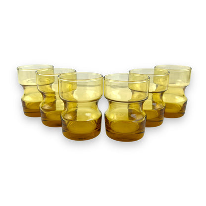 Kaaru Amber Glass Set - 8.5cm tall