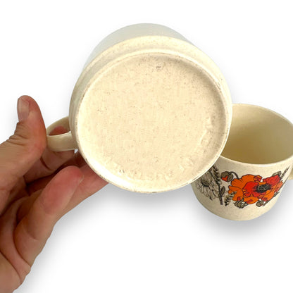 Johnson Australia Orange Flower Cup Set of 2