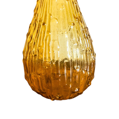 Amber Glass Wax-Drip Genie Bottle