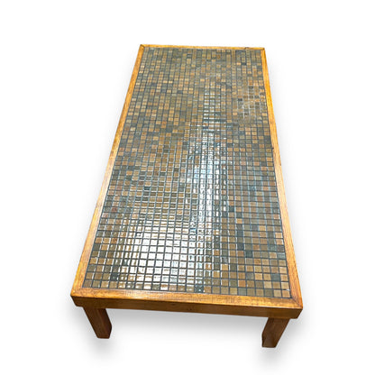 One-of-a-Kind Handmade Mid-Century Mosaic Tile Coffee Table