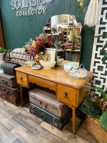 Timber Dressing Table / Hall Console with Mirror
