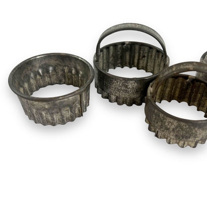 Vintage Metal Pastry Cutter set of 5