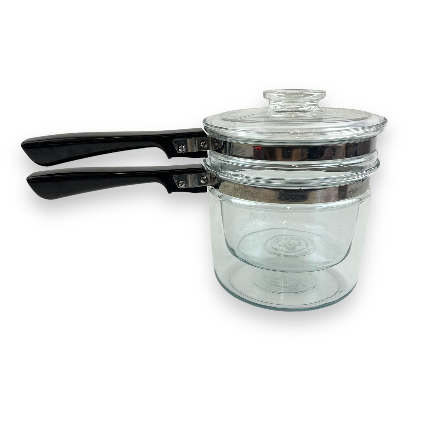 Glass Pyrex Double Boiler Pot Set