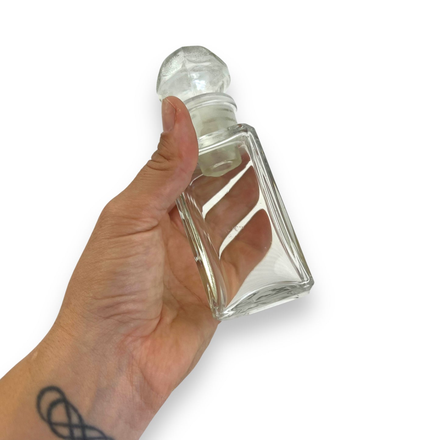 Clear Glass Perfume Bottle with Stopper