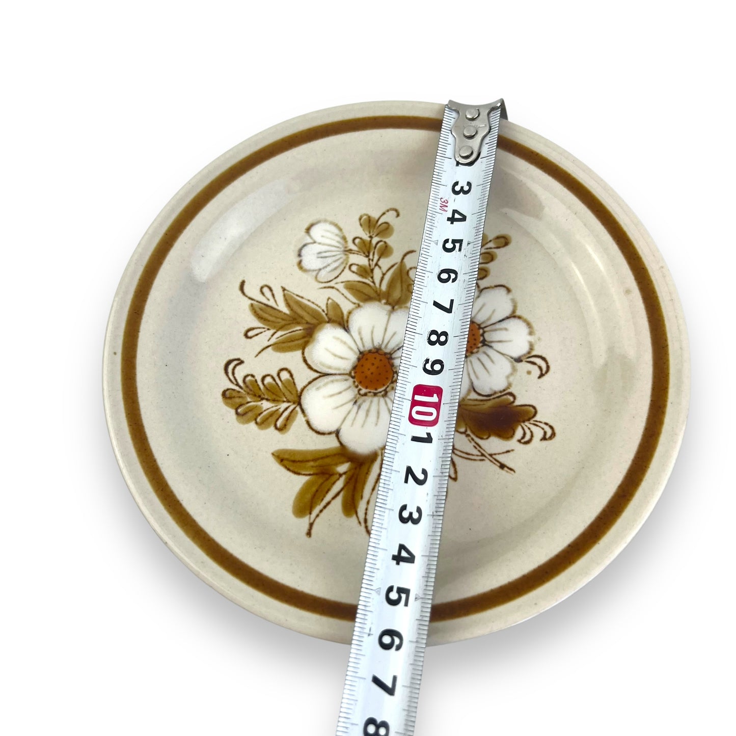 Mountain Wood Collection “Dried Flowers” Stoneware Plates – Set of 4