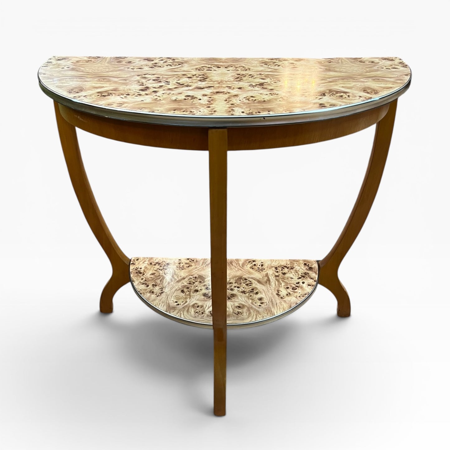 1. Burlwood Hall Table / Console Table