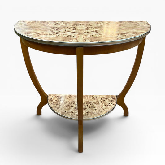 1. Burlwood Hall Table / Console Table