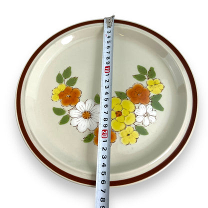 Set of 4 Jardineira Stoneware Floral Dinner Plates - Made in Japan