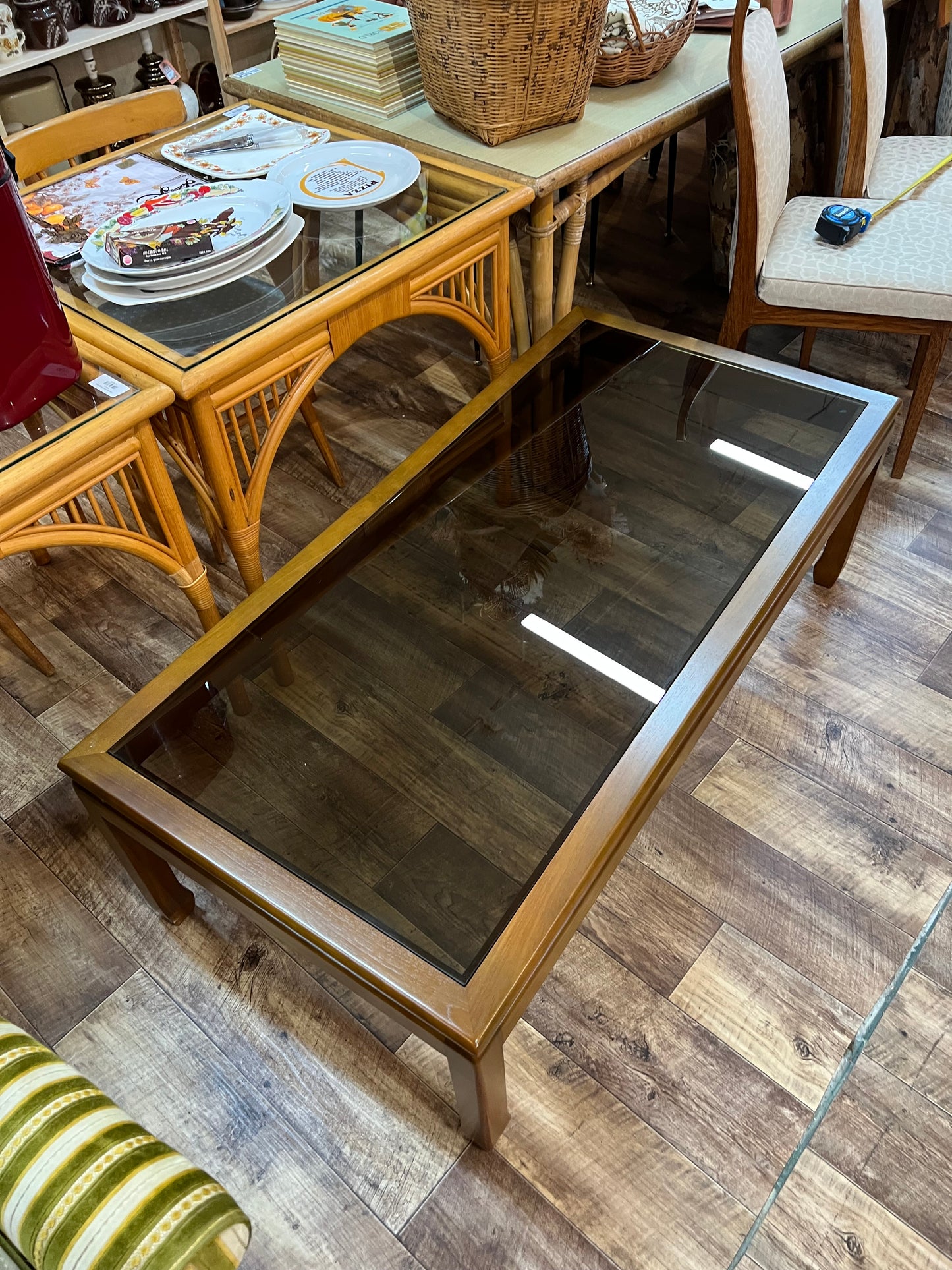 Parker Furniture Smoked Glass Coffee Table