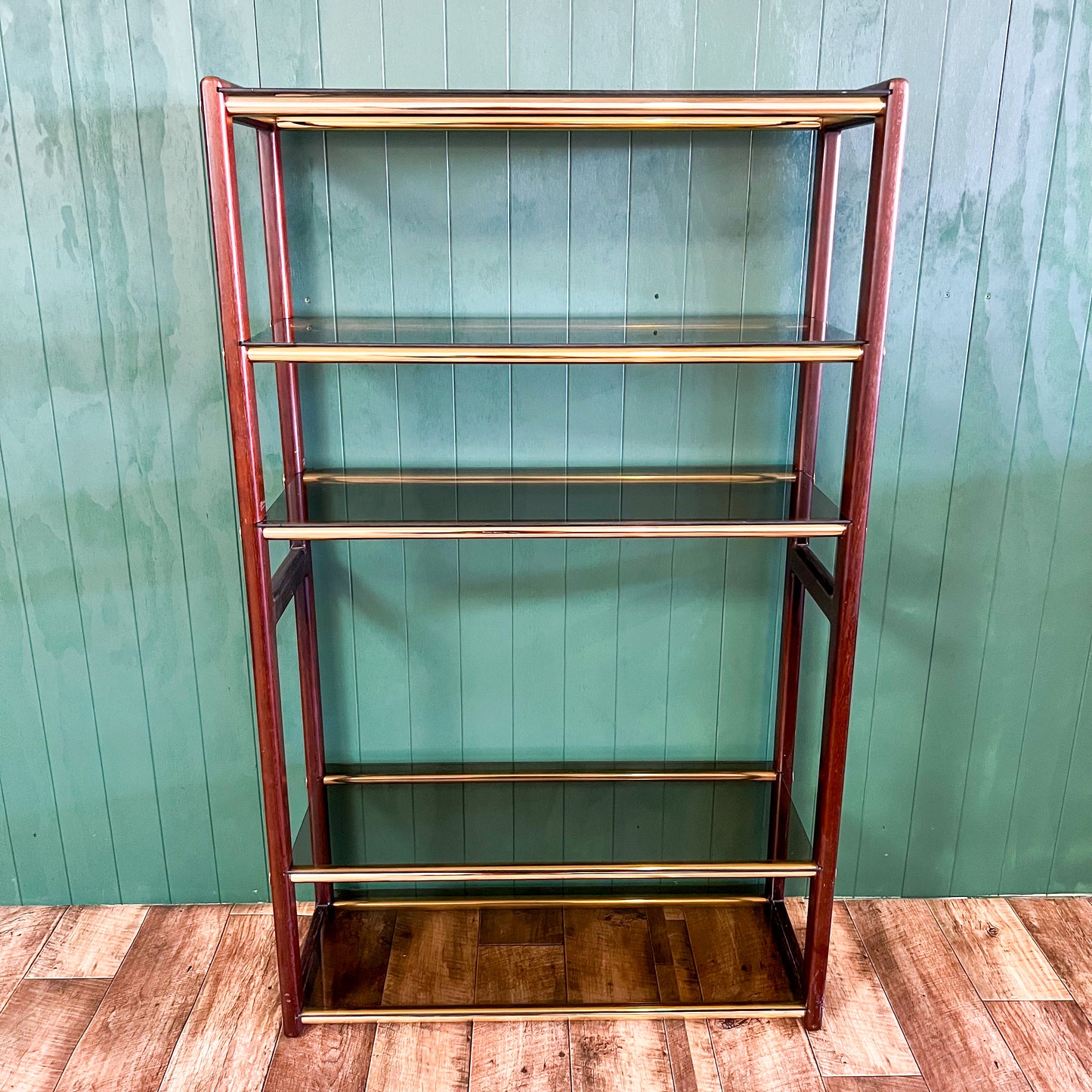 Brass & Timber Display Shelf