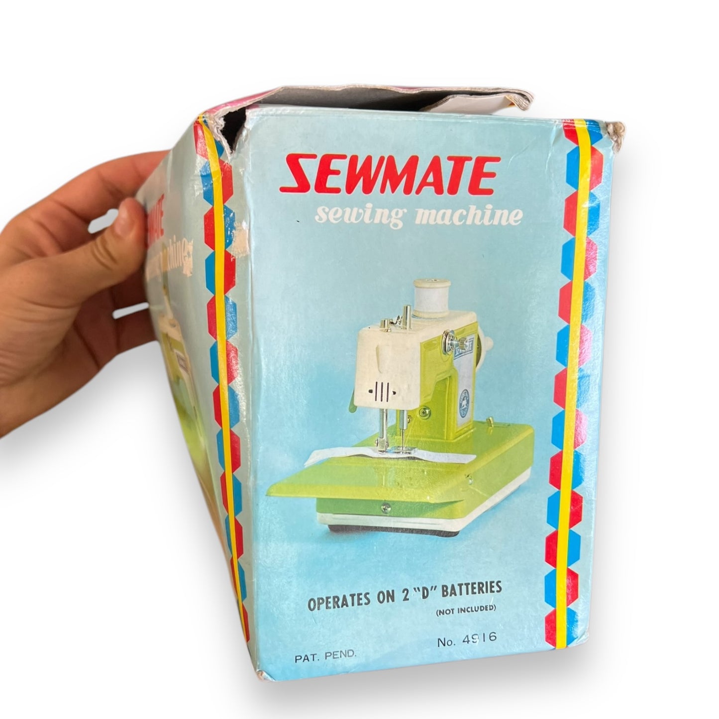 SewMate Battery-Operated Toy Sewing Machine – Green with Original Box