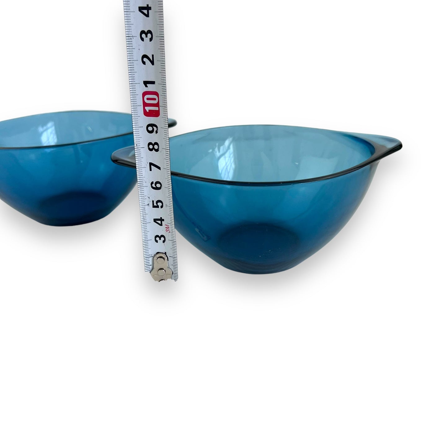 Vereco France Blue Glass Bowl set of 2