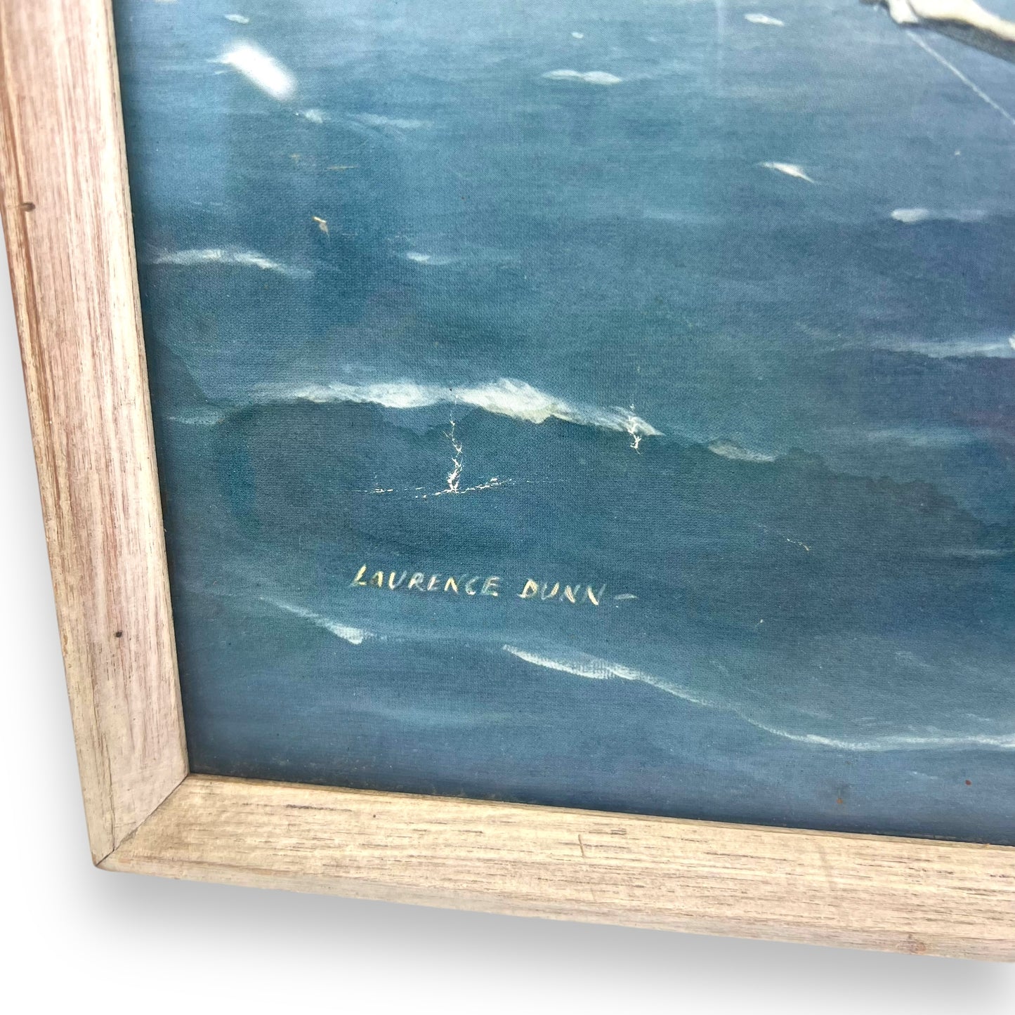 Nautical Boat Print in White Frame by Laurence Dunn – Deep Sea Windjammer & Mercator Sailing Ships