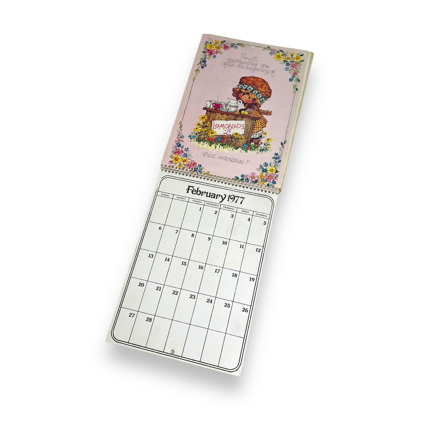Holly Hobbie 1977 Calander